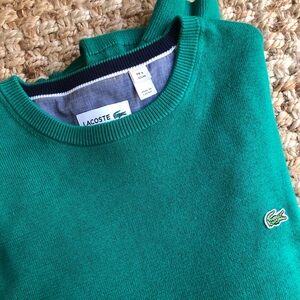 New: Lacoste Vintage Cotton Crewneck Sweater. Size Medium